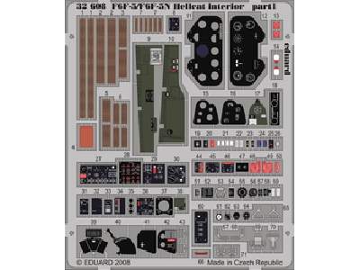  F6F-5/ F6F-5N interior S. A. 1/32 - Trumpeter - blaszki - zdjęcie 1