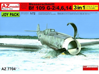 Messerschmitt Bf 109g-2/Bf 109g-4/Bf 109g-6/Bf 109g-14 (Sprues Only), 3 Kits Only. No Decals - zdjęcie 1