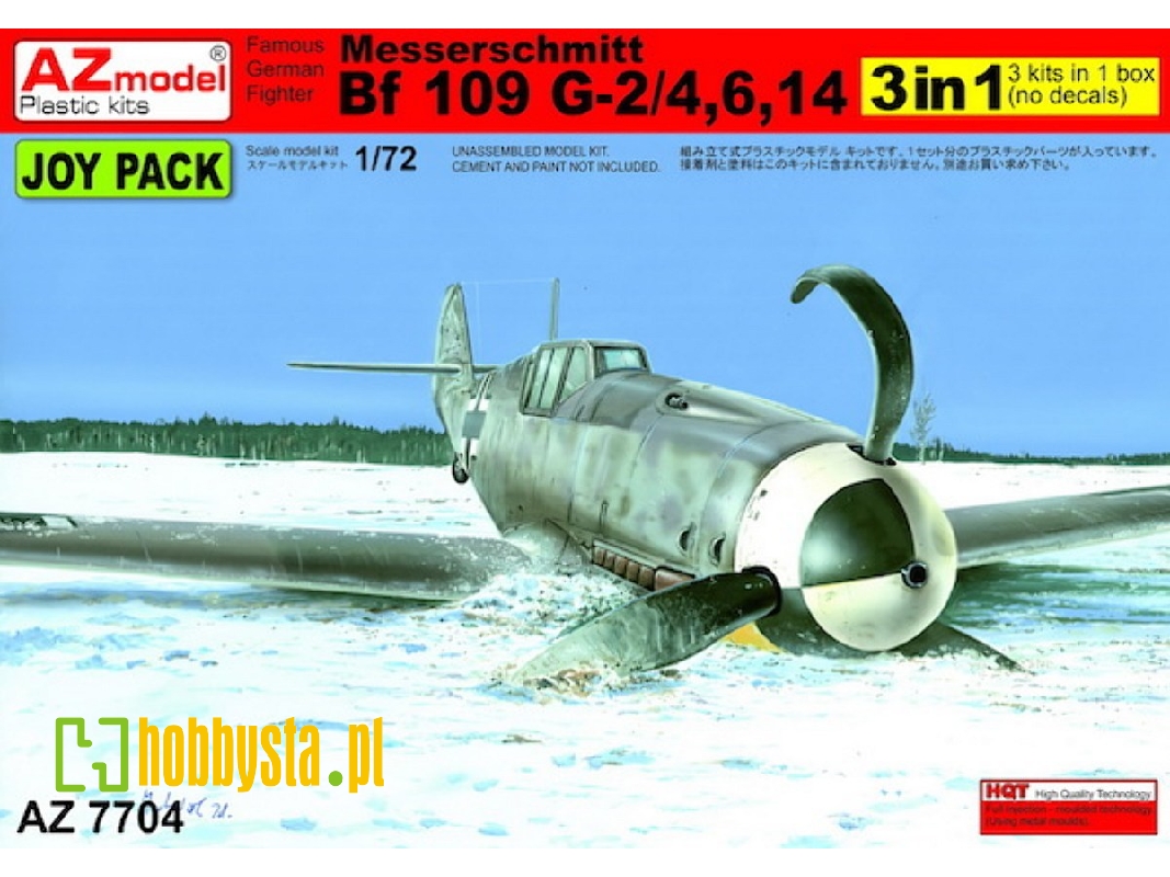 Messerschmitt Bf 109g-2/Bf 109g-4/Bf 109g-6/Bf 109g-14 (Sprues Only), 3 Kits Only. No Decals - zdjęcie 1