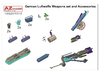 German Luftwaffe Weapons Set And Accesories - zdjęcie 2