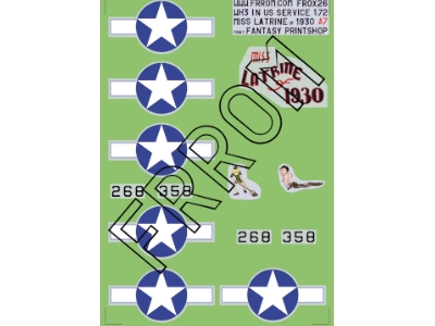 Miss Latrine Of 1930 - Decals For Martin B-10 In Us Service - zdjęcie 1