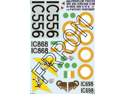 India Ouragan Sqn 4 / 47 / 51 Aux. - zdjęcie 1