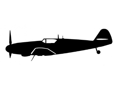 Sticker Bf 109 G-6/As (15cm Black) - zdjęcie 1