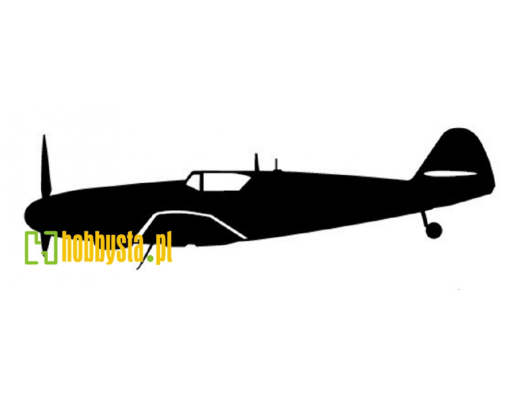 Sticker Bf 109 G-6/As (15cm Black) - zdjęcie 1