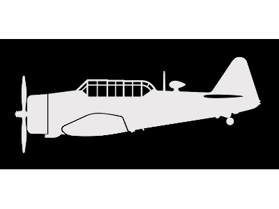 Sticker T-6 G Texan (15 Cm White) - zdjęcie 1