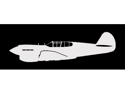 Sticker P-40 E Warhawk (15 Cm White) - zdjęcie 1