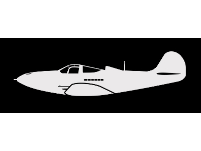 Sticker P-39 Airacobra (15 Cm White) - zdjęcie 1