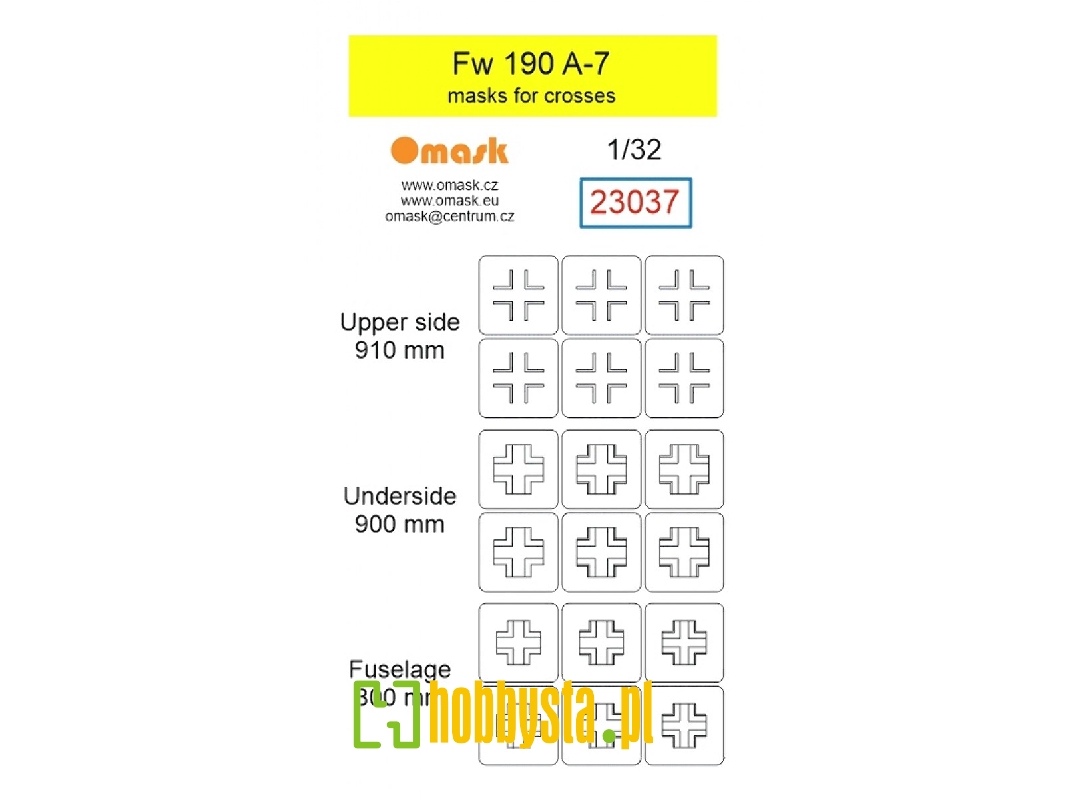 Focke Wulf Fw-190 A-7 - Masks For Crosses - zdjęcie 1