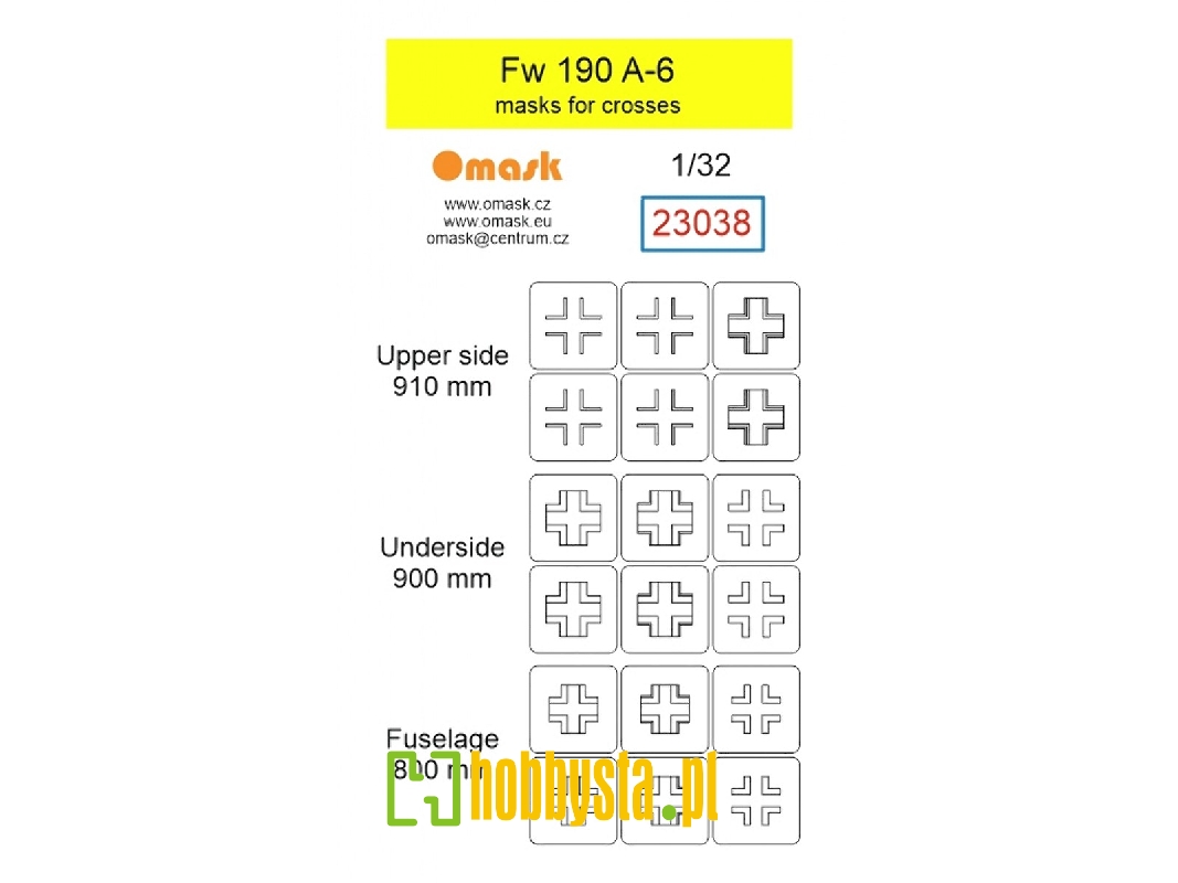 Focke Wulf Fw-190 A-6 - Masks For Crosses - zdjęcie 1