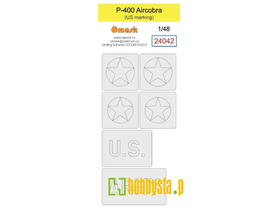P-400 Aircobra (Us Marking) Mask - zdjęcie 1