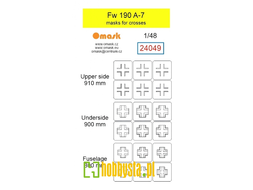Focke Wulf Fw-190 A-7 - Masks For Crosses - zdjęcie 1