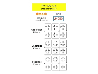 Focke Wulf Fw-190 A-6 - Masks For Crosses - zdjęcie 1
