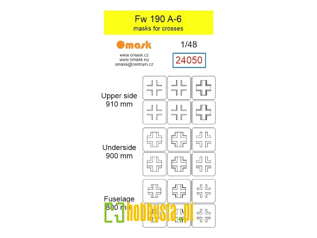 Focke Wulf Fw-190 A-6 - Masks For Crosses - zdjęcie 1