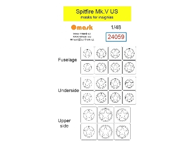 Supermarine Spitfire Mk.V - Us Masks For Insignias - zdjęcie 1