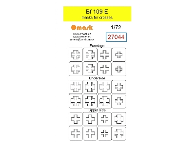 Messerschmitt Bf-109 E - Masks For Crosses - zdjęcie 1