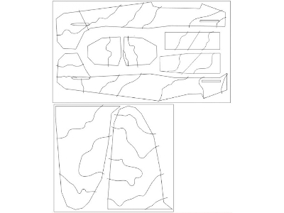 Spitfire Mk.I Camouflage Surfaces Camo A Mask (For Eduard 11143) - zdjęcie 1