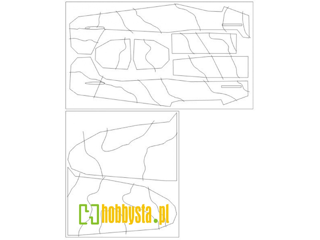 Spitfire Mk.I Camouflage Surfaces Camo D Mask (For Eduard 11143) - zdjęcie 1
