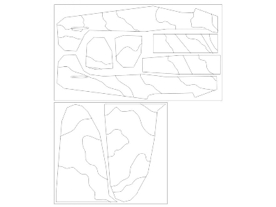 Spitfire Mk.Ii Camouflage Surfaces F.Fajtl Camo J Mask (For Eduard 11146) - zdjęcie 1