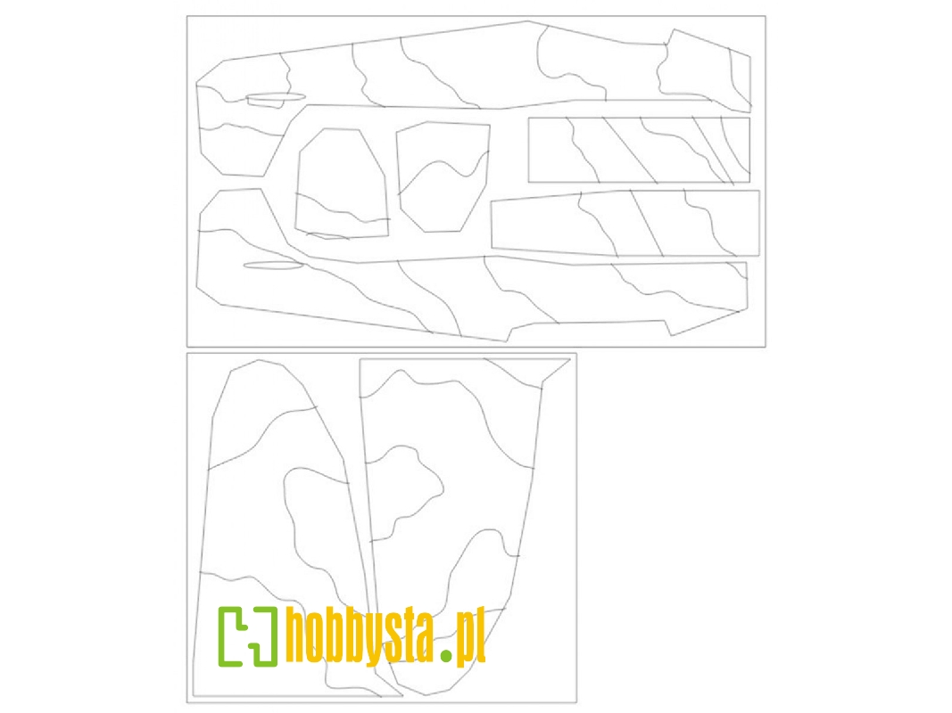Spitfire Mk.Ii Camouflage Surfaces F.Fajtl Camo J Mask (For Eduard 11146) - zdjęcie 1