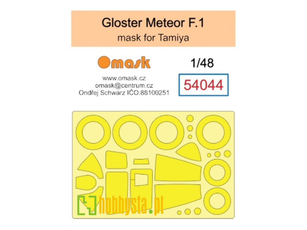 Gloster Meteor F.1 Masks (For Tamiya Kits) - zdjęcie 1
