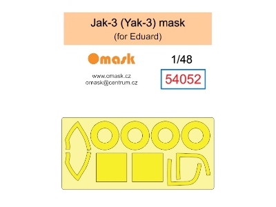 Jak-3 (Yak-3) Mask (For Eduard) - zdjęcie 1