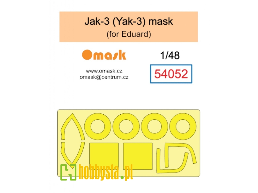 Jak-3 (Yak-3) Mask (For Eduard) - zdjęcie 1