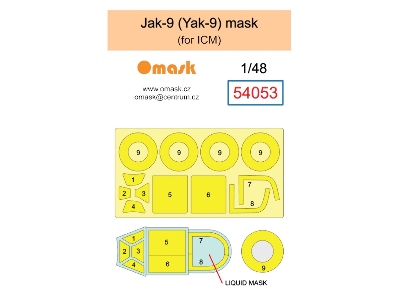 Jak-9 (Yak-9) Mask (For Icm) - zdjęcie 2