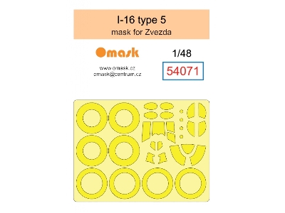 Polikarpov I-16 Type 5 - Mask Set (For Zvezda) - zdjęcie 1