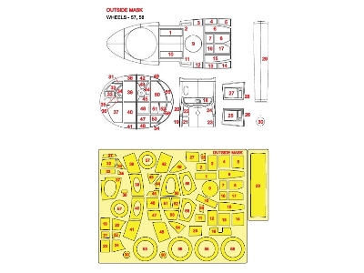 Dornier Do-217 M - Double-sided Mask Set (For Icm Kits) - zdjęcie 2