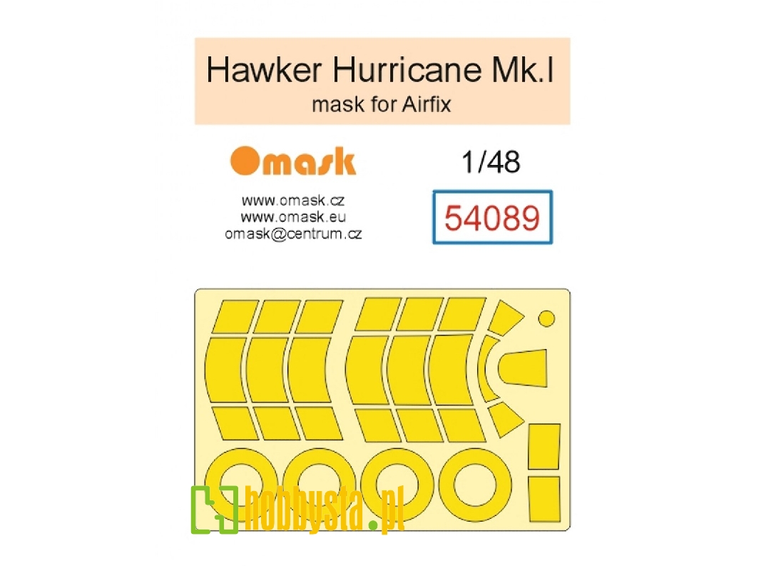 Hawker Hurricane Mk.I - Mask Set (For Airfix Kits) - zdjęcie 1