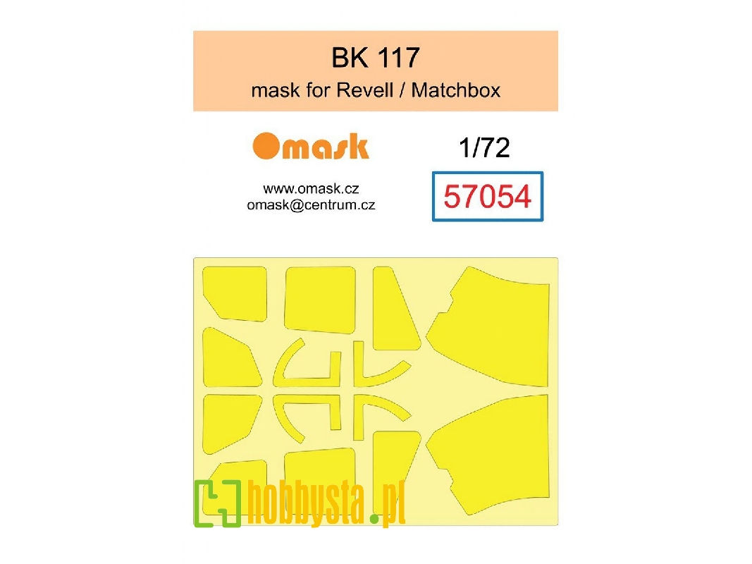 Mbb/Kawasaki Bk 117  Mask Set (For Revell/Matchbox Kits) - zdjęcie 1