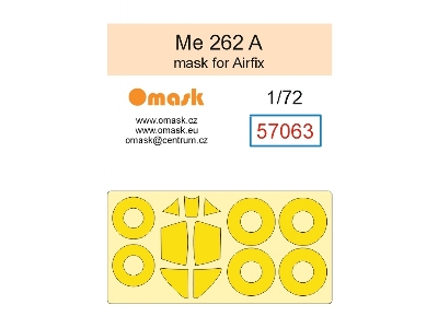 Messerschmitt Me 262 A - Mask Set (For Airfix Kits) - zdjęcie 1