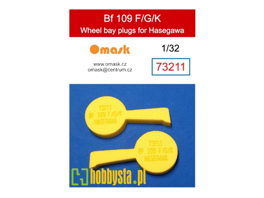 Messrschmitt Bf-109 F/G/K - Wheel Bay Plugs (For Hasegawa / Hobby 2000 Kits) - zdjęcie 1