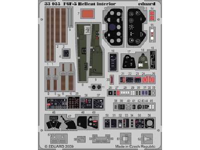  F6F-5 interior S. A. 1/32 - Trumpeter - blaszki - zdjęcie 1