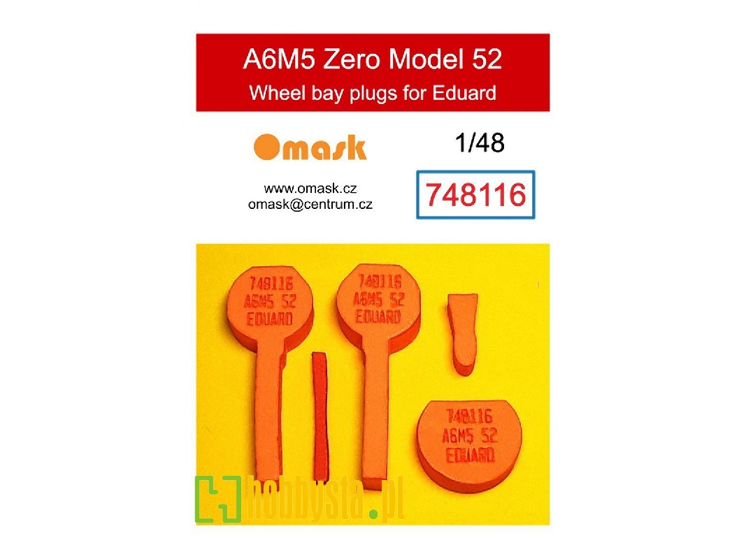 Mitsubishi A6m5 Zero Model 52 - Wheel Bay Plugs (For Eduard Kits) - zdjęcie 1