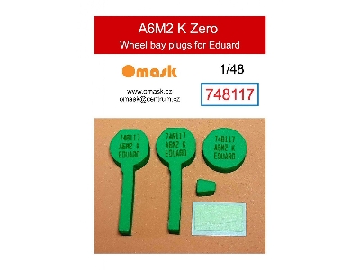 Mitsubishi A6m2 K Zero - Wheel Bay Plugs (For Eduard Kits) - zdjęcie 1