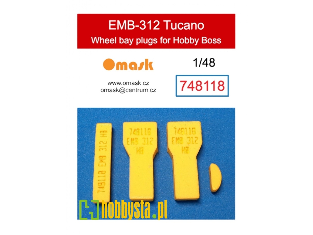 Embraer Emb-312 Tucano - Wheel Bay Plugs (For Hobby Boss Kits) - zdjęcie 1
