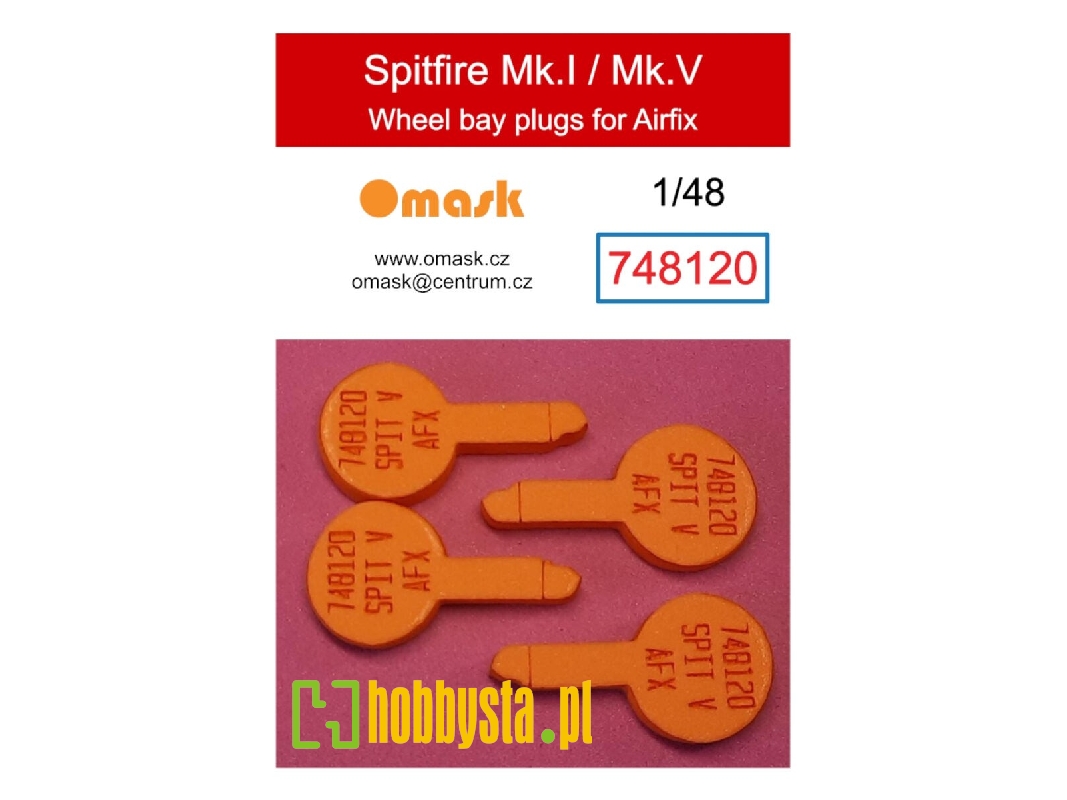Supermarine Spitfire Mk.I / Mk.V - Wheel Bay Plugs (For Airfix Kits) - zdjęcie 1