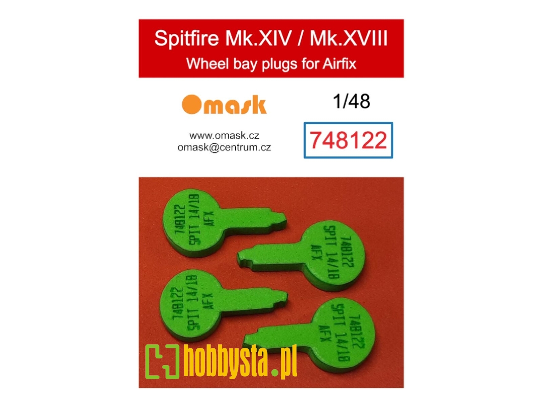 Supermarine Spitfire Mk.Xiv / Mk.Xviii - Wheel Bay Plugs (For Airfix Kits) - zdjęcie 1