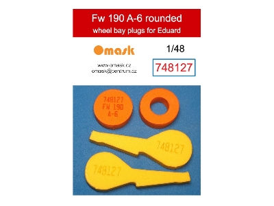 Focke Wulf Fw-190 A-6 - Rounded Wheel Bay Plugs (For Eduard Kits) - zdjęcie 1