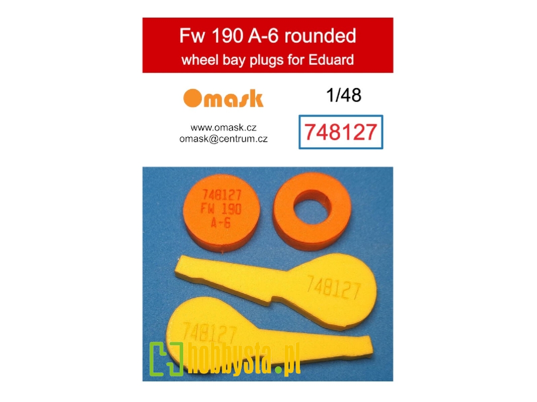 Focke Wulf Fw-190 A-6 - Rounded Wheel Bay Plugs (For Eduard Kits) - zdjęcie 1