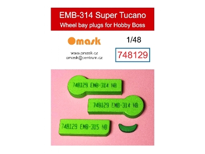 Embraer Emb-314 Super Tucano - Wheel Bay Plugs (For Hobby Boss Kits) - zdjęcie 1