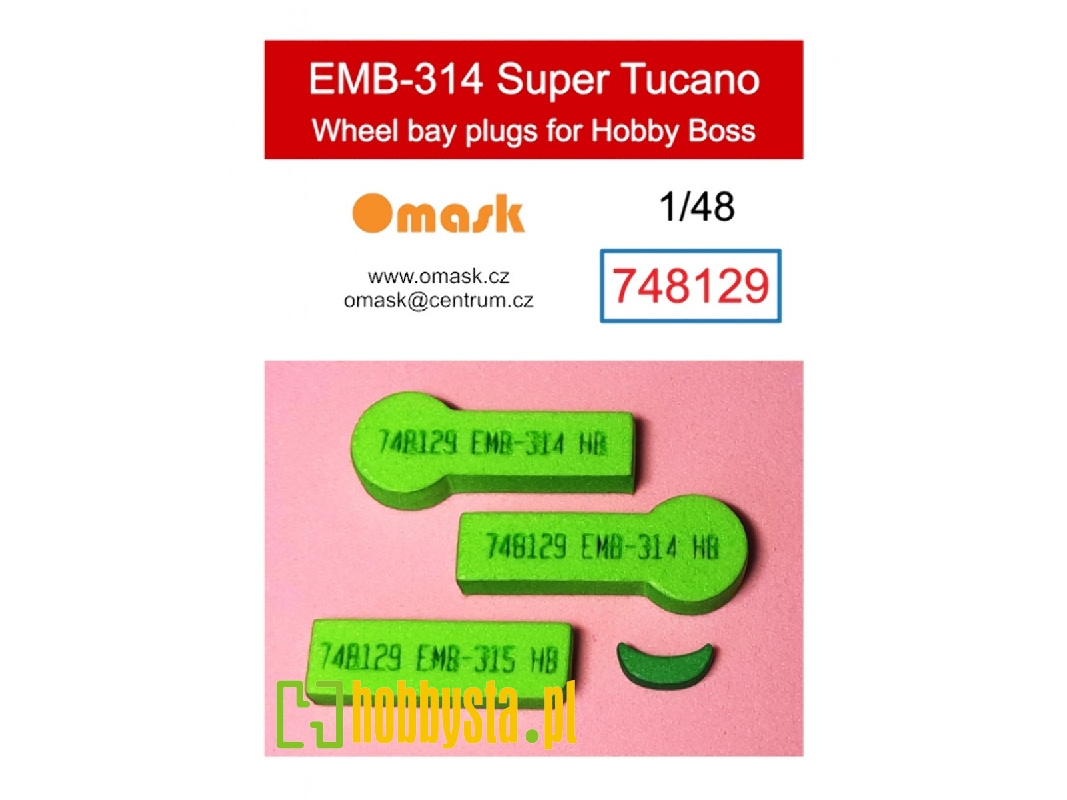 Embraer Emb-314 Super Tucano - Wheel Bay Plugs (For Hobby Boss Kits) - zdjęcie 1
