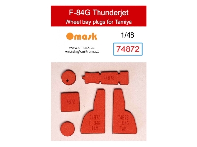 F-84g Thunderjet Wheel Bay Plugs (For Tamiya 61060, 6160f, 61077) - zdjęcie 1