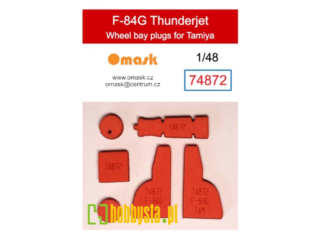 F-84g Thunderjet Wheel Bay Plugs (For Tamiya 61060, 6160f, 61077) - zdjęcie 1