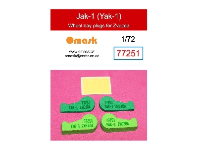 Yakovlev Yak-1 - Wheel Bay Plugs (For Zvezda Kits) - zdjęcie 1