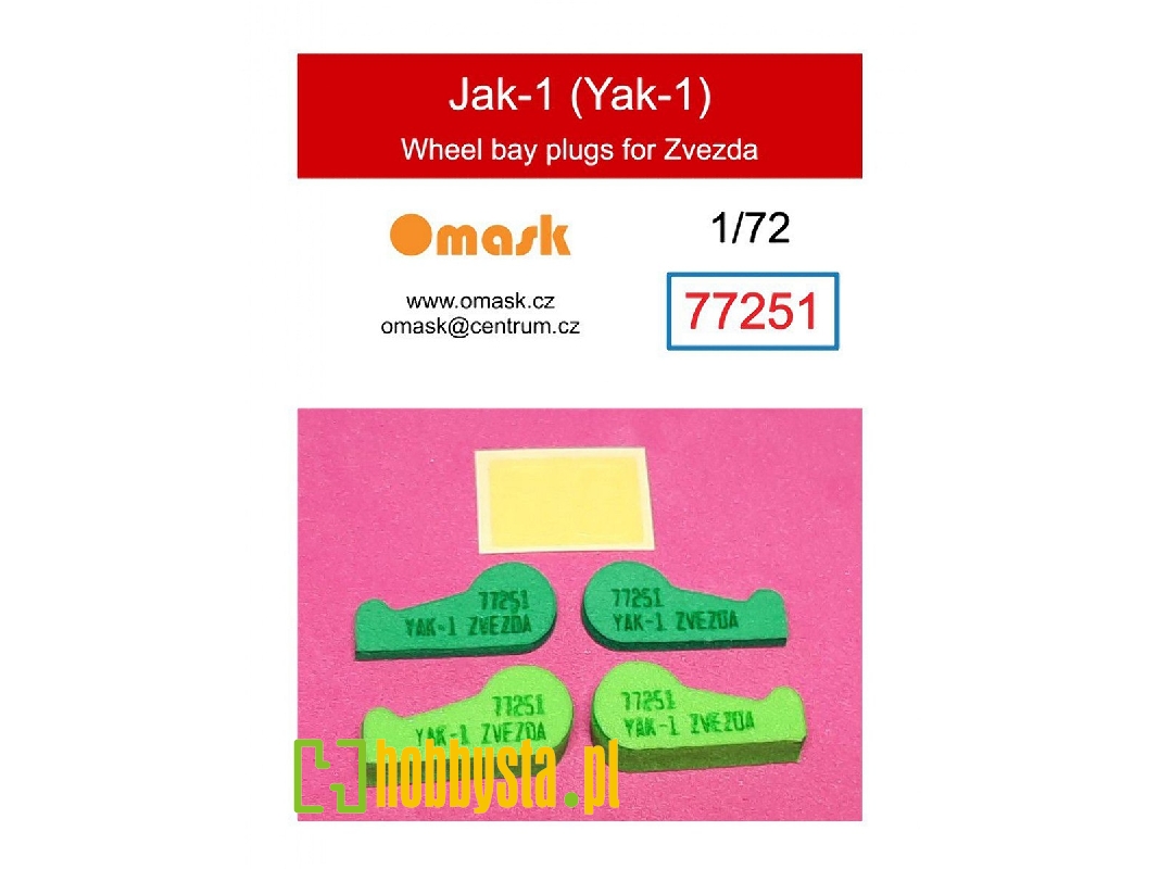 Yakovlev Yak-1 - Wheel Bay Plugs (For Zvezda Kits) - zdjęcie 1