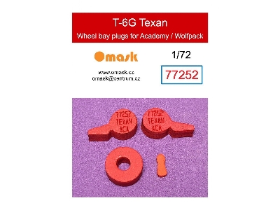 North American T-6 G Texan - Wheel Bay Plugs (For Academy/Wolfpack Kits) - zdjęcie 1