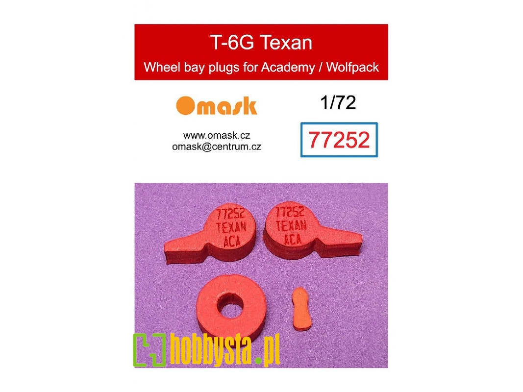 North American T-6 G Texan - Wheel Bay Plugs (For Academy/Wolfpack Kits) - zdjęcie 1