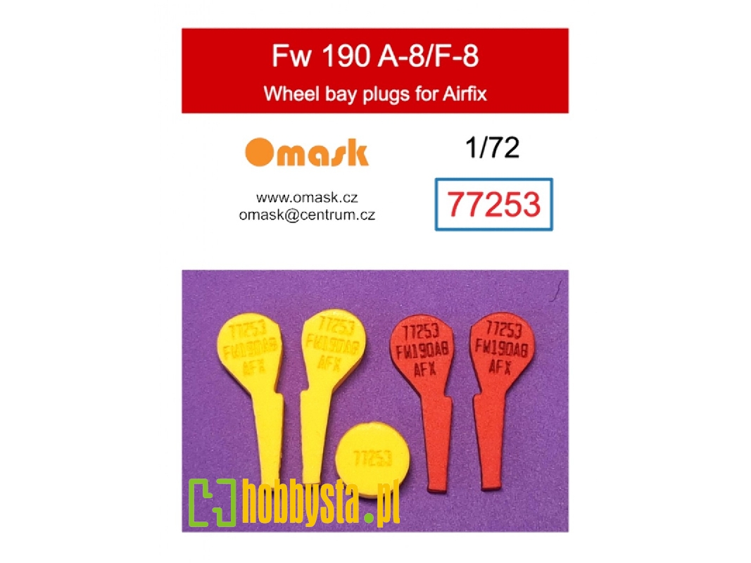 Focke Wulf Fw-190 A-8 / F-8 - Wheel Bay Plugs (For Airfix Kits) - zdjęcie 1